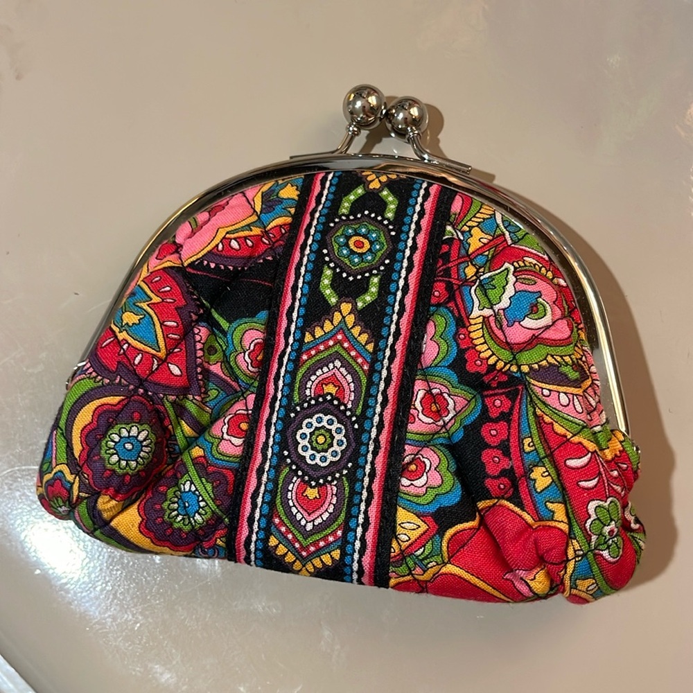Vera Bradley Double Kiss Coin wallet